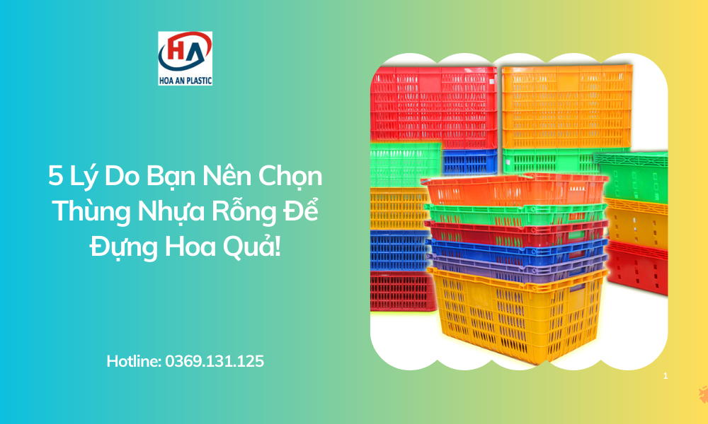 5 Lý Do Bạn Nên Chọn Thùng Nhựa Rỗng Để Đựng Hoa Quả!