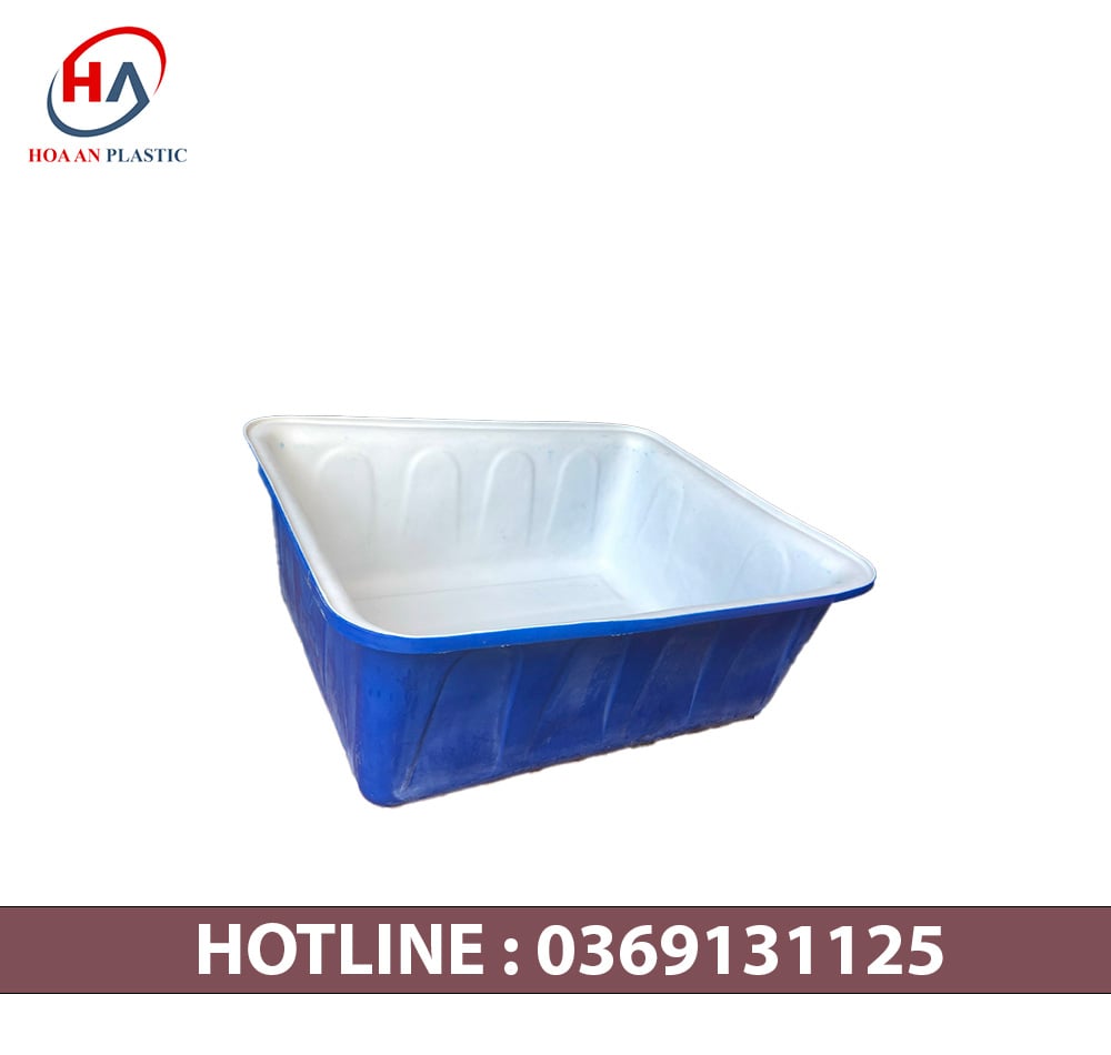Thùng nhựa chữ nhật dung tích 300 lit