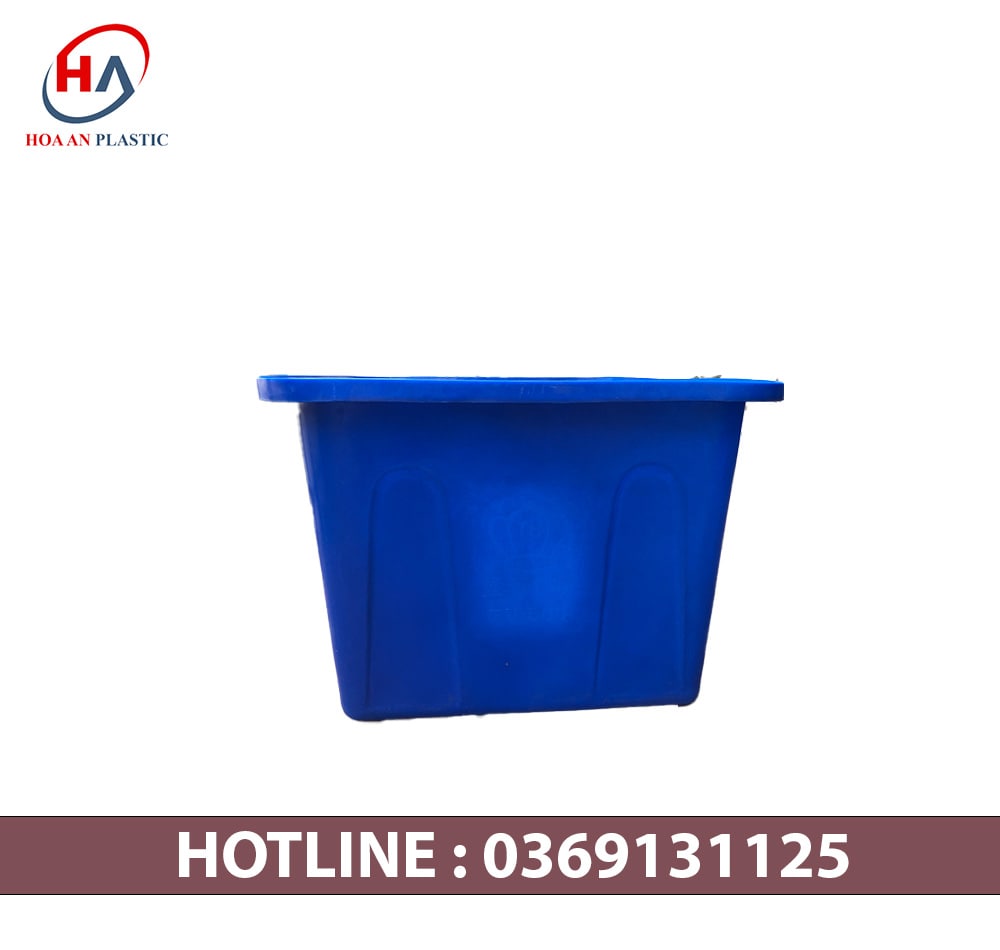 Thùng nhựa chữ nhật dung tích 500 lít